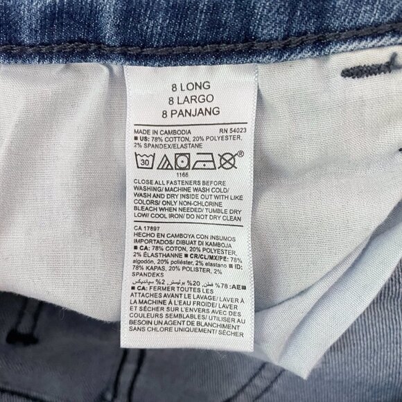 Old Navy Jeans Women's Super Skinny Mid Rise Medium Wash Size 8L length 31" - Picture 7 of 8